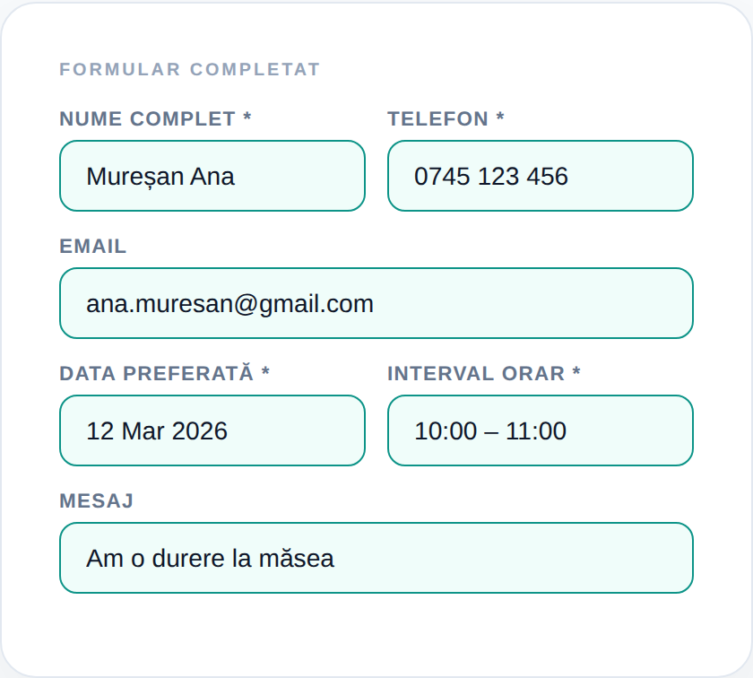 Formular completat